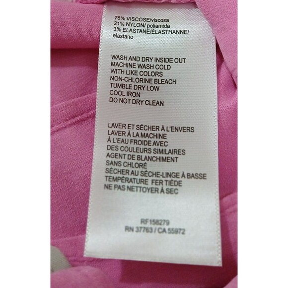 Ella Rafaella Women’s Sz 6 Hot Pink Dress Pants Barbiecore Retro Pleated Stretch - Picture 12 of 12